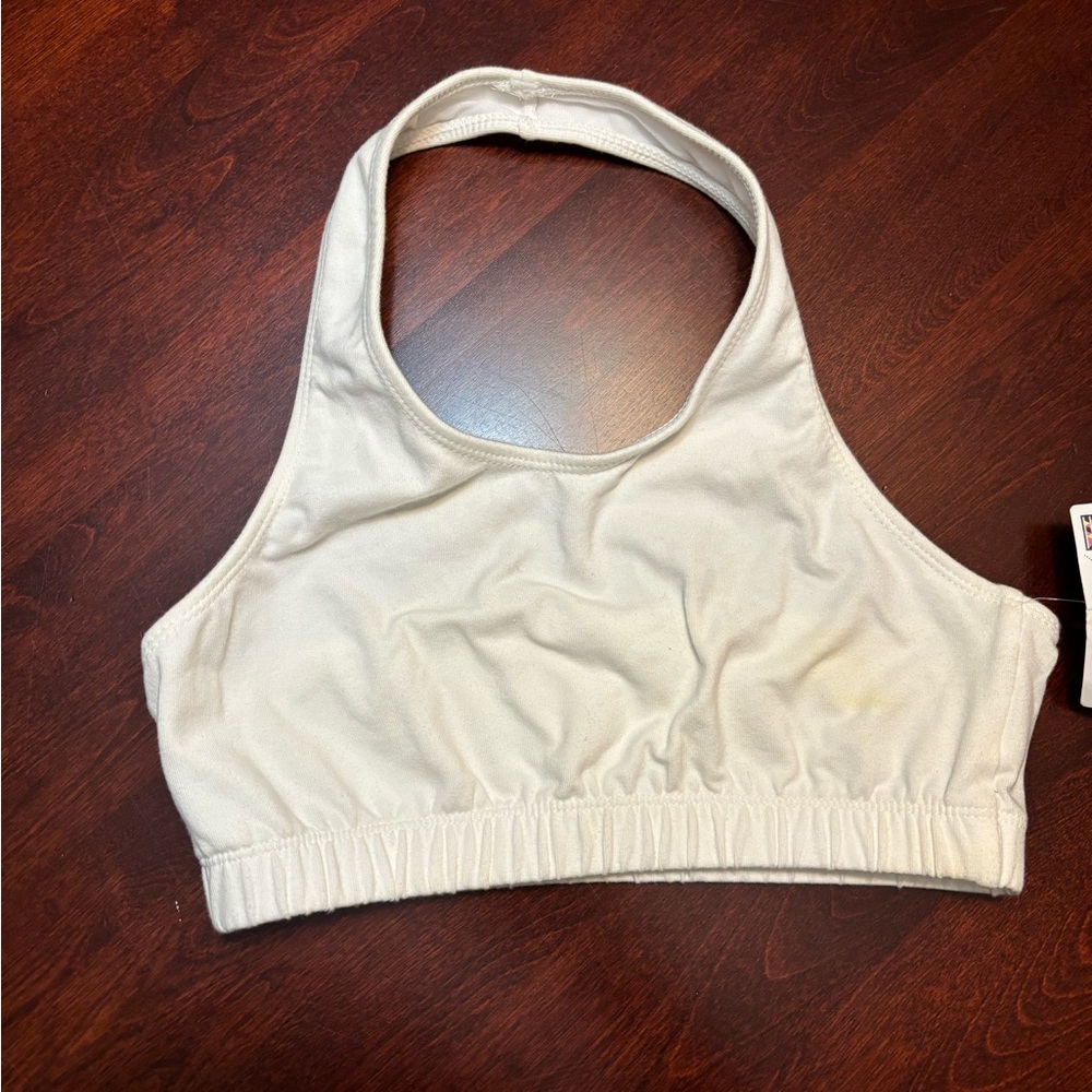 NWT Halter sports bra (White), Medium
